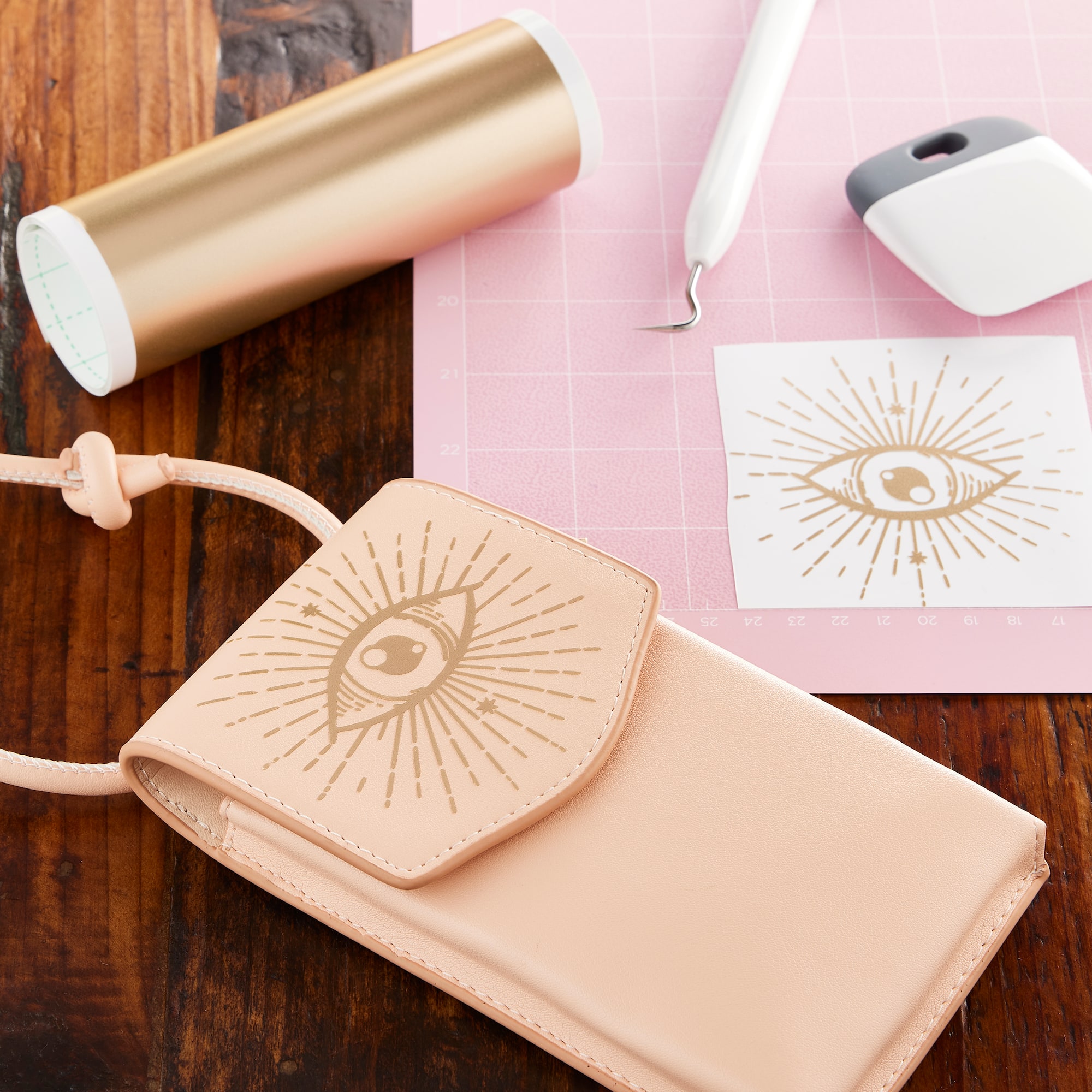 9 Pack: Cricut Joy™ Permanent Smart Vinyl™ Matte Metallic, Champagne